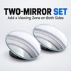 Round Blind Spot Mirrors for Cars – 360° Adjustable Wide-Angle