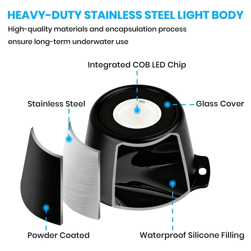 Plug in Fountain Light LED Underwater with Timer Transformer