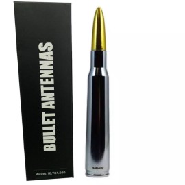 VMS Gold Tip Chrome Bullet Antenna for Jeep Wrangler Gladiator Cherokee