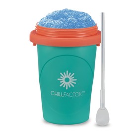 ChillFactor slushy maker Neon Green - Reusable slushy maker cup, homemade slushies. Squeeze cup slushy maker Kitchen toys