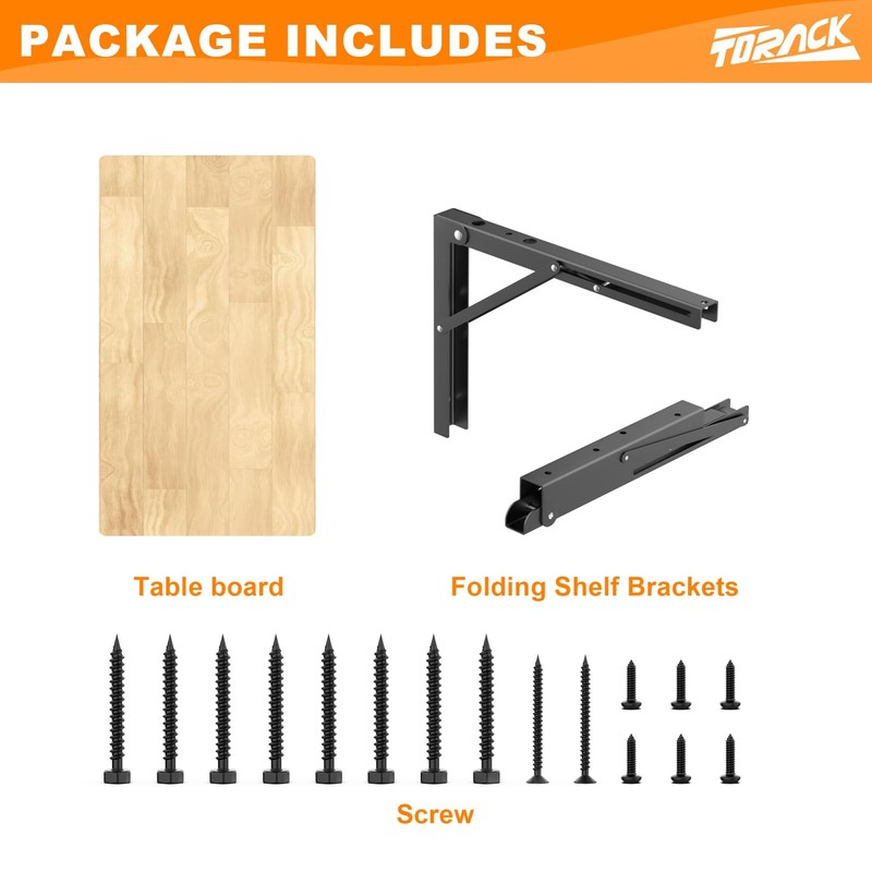 Heavy Duty Wall Mounted Folding Workbench, Collapsible Wall Table