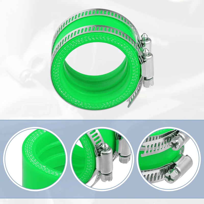 X AUTOHAUX 45mm ID Green Carburetor Adapter Intake Pipe Boot