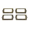 Olive-G 10 Pack Antique Retro Name Plate Bronze