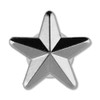 3D Star Badge Lapel Pin - Single (SILVER)