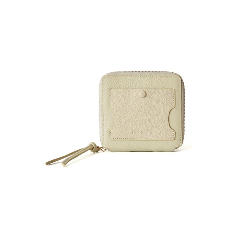 Hazel Sandglass Bi-Fold Wallet, Half Wallet, ecru