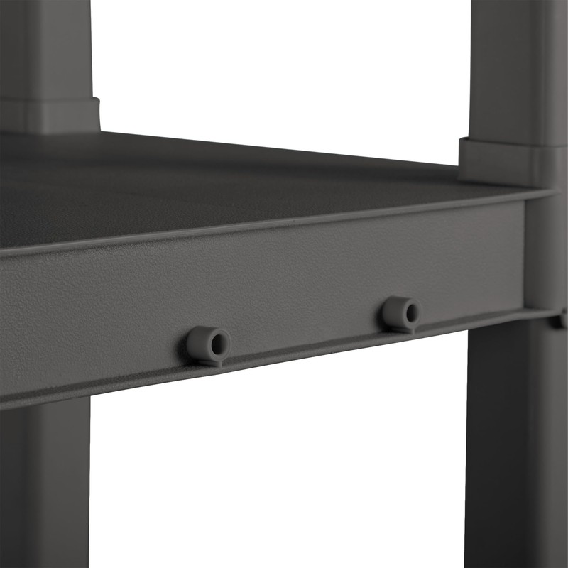 Sterilite 4 Shelf Unit, Heavy-Duty Shelving Storage and Utility Rack