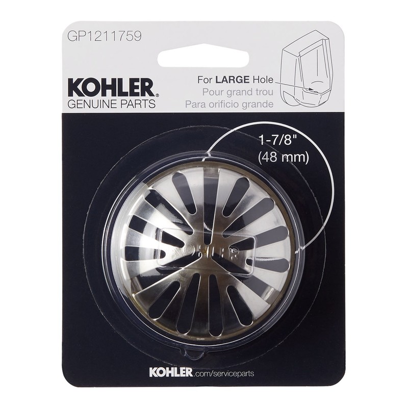 KOHLER GENUINE PART GP1211759 SNAP-IN 1-7/8" URINAL STRAINER , STAINLESS