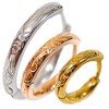 Hawaiian Jewelry Gold Pink Gold Women Hoop Honu Scroll Earrings,