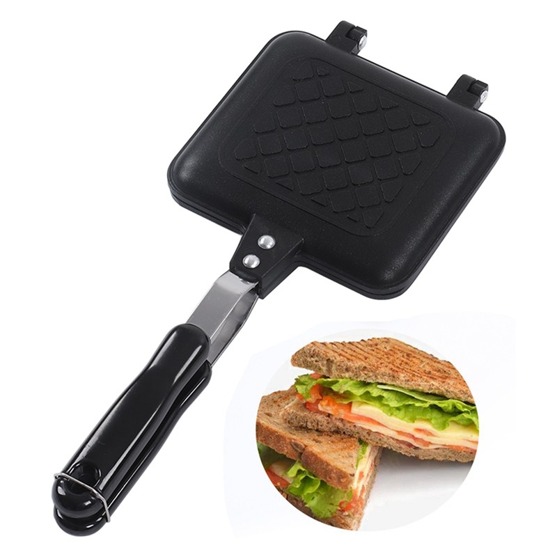 Sandwich Pan Breakfast Double Sided Frying Pan Flat Bottom Nonstick