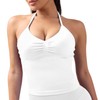 Halter Neck Top With Built In Bra Backless Tops Strappy