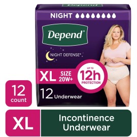Unbranded Depend Night Defense Incontinence Underwear for Women, Adult Diapers