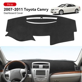 Bercicci Dash Cover for Toyota Camry 2011 2010 2009 2008 2007 Accessories Flannel Dashboard Cover Dash Mat Center Console Cover Sunshield Protector Pad