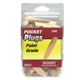 Milescraft 53450003 3/8" PocketPlugs - Includes 50 plugs