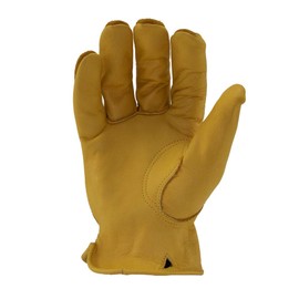 Ironclad Workhorse Leather Work Gloves, Suggested Uses For Landscaping, Ranch Work, Diy Projects, Sized XS, S, M, L, XL, XXL, XXXL (1 Pair), Gold Leather (IEX-WHO-07-XXXL)