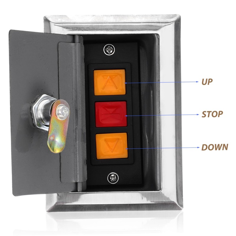 HOMSFOU Box Rolling Shutter Door Switch Box Push Button Control