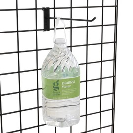 VICTORY DISPLAY & STORE FIXTURE MFG 6” Long Heavy Duty Commercial-Grade Steel Grid Panel Hook - Displays Product/Merchandise for Commercial or Home Use (Quantity 100) (100, Black)