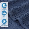 Superior Cotton 8-Piece Towel Set, Zero Twist, Waffle Border, Bathroom