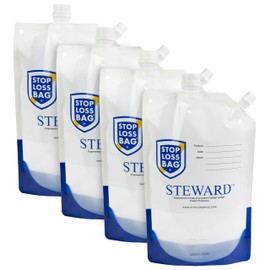 4 StopLoss Bags For Paint – Airtight, Reusable, Space-Saving Paint Storage Stop Loss Bags. Easy Pouring, Mixing & Dispensing. Durable for Home, DIY, and Professional Painters. 4 Pouches, 1 Liter Each