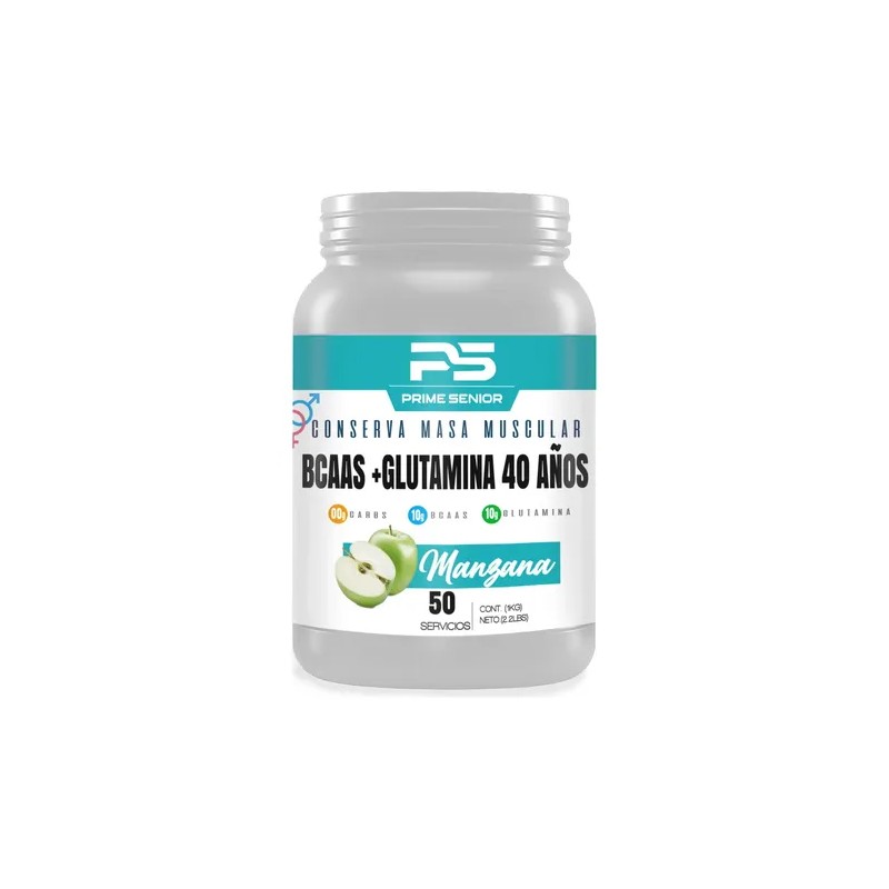 Aminoácidos Bcaas+ Glutamina Prime Senior 1kg Varios Sabores