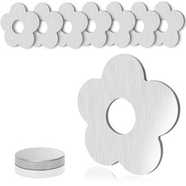 Aongray Pack of 8 Magnetic Tablecloth Weights, Extra Heavy Flower Magnetic Tablecloth Holder, Stainless Steel Table Cloth Clip for Outdoor Table Cloth Curtains