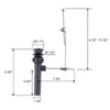 Bathroom Sink Drain with Lift Rod, ARCORA Sink Drain with