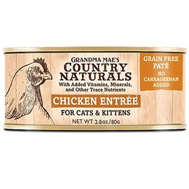 Country Naturals Grandma Mae's Chicken Entree Case of 24-2.8 Oz Cans Cat Food