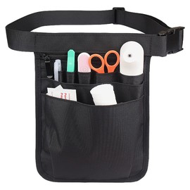 Tiardey Utility Waist Tool Organiser, Belt Bag for Medical Equipment with Multiple Compartments for Stethoscopes, Bandage Scissors and Other Accessories