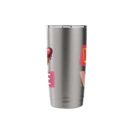 Love Ice Cream – Gourmet and Cute Sweet Love Design Iced Out Stainless Steel Insulated Tumbler
