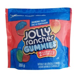 Hershey Canada Inc. Jolly Rancher 2 Flavors in 1 Original Gummies Flavors, 355g/12.4 oz. Bag