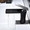 JOMOLA Matte Black Single Handle Bathroom Sink Faucet One Hole