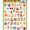 100pcs Circus Stickers Bulk Cute Cartoon Stickers Clown Sticker Waterproof