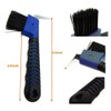 WHZAZGW 2 Pieces Horse Hoof Pick Brush with Soft Touch