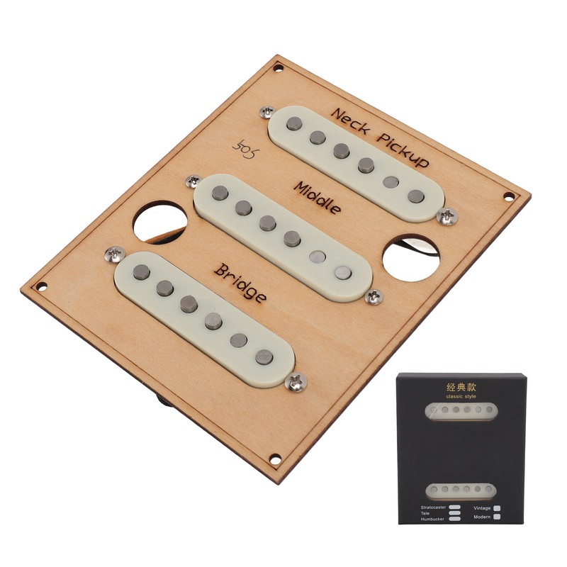 Single Coil Pickup Set Neck Middle Bridge Alnico 5 SSS