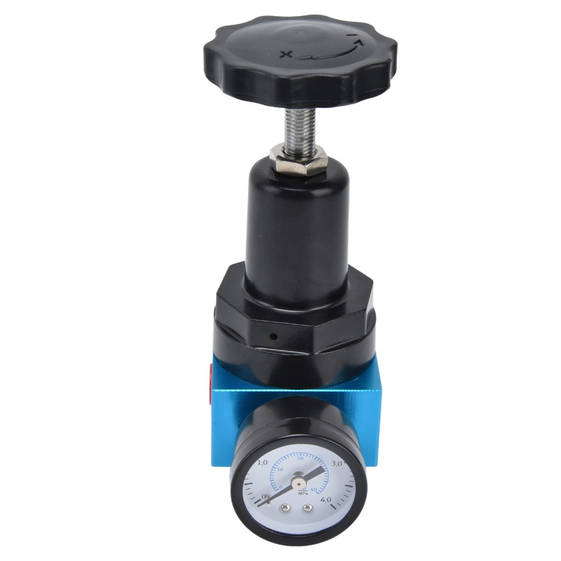 Air Pressure Regulator Miniature Pneumatic Reducing Valve Regulating Control GaugeQTYH‑08
