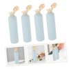 IWOWHERO 4pcs Refillable Lotion and Shampoo Dispenser Bottles Containers with