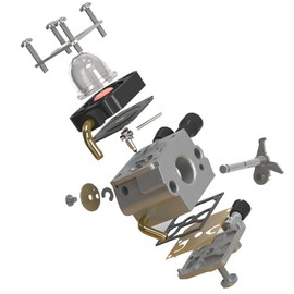 Carburettor Replacement for Stihl FS38 FS45 FS46 FS55 FS55r FS55rc FS74 FS75 FS80 FS85 KM55 HL45 KM55r Lawnmower Trimmer, Carbu Kit with Gasket, Spark Plug and Spark Bulbs