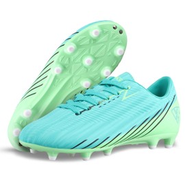 Vizari Tesoro JR FG - Zapatos de fútbol para exteriores, para niños y niñas, Agua / menta, 15 MX Niño