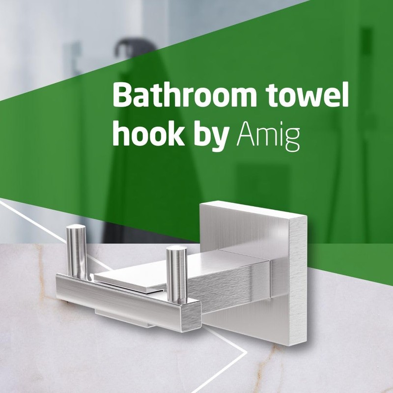 Amig - Bathroom Towel Hook Mod. Isla-5 | Wall-Mounted Towel