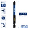 10 x Rennie Tools 75mm Long PH3 Impact Screwdriver Driver