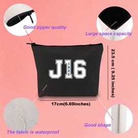 KUIYAI Sorority Paraphernalia Cosmetic Bag Greek Sorority Gift Finer 1920 Gift Sisterhood Gift J16 Blue And White Makeup Bag For Women Girls (J16Makeup)