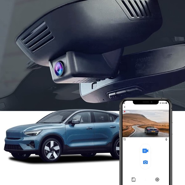 Fitcamx 4K Dash Cam Compatible with Volvo C40 & EC40