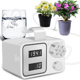 NGOKPYD Automatic Plant Waterer Indoor with Timer, Anti-Siphoning, Power-Off Memory Indoor Watering System for Plants 15 Potted, Smart Plant Watering Devices is Gifts for Plant Lovers