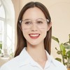 Large Reading Glasses Women Trendy Thick Square Readers 1.0 1.25