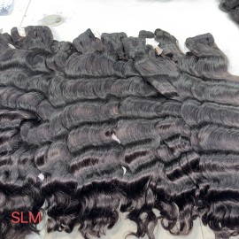 Local Us Stock Raw Hair Single Donor Raw Hair 100g Natural Color Human Hair Extensions Weft Ready to Be Shippedstyle: Baby curly hair bundle 1 piece, color: Natural black, Stretched Length: 16 Inches