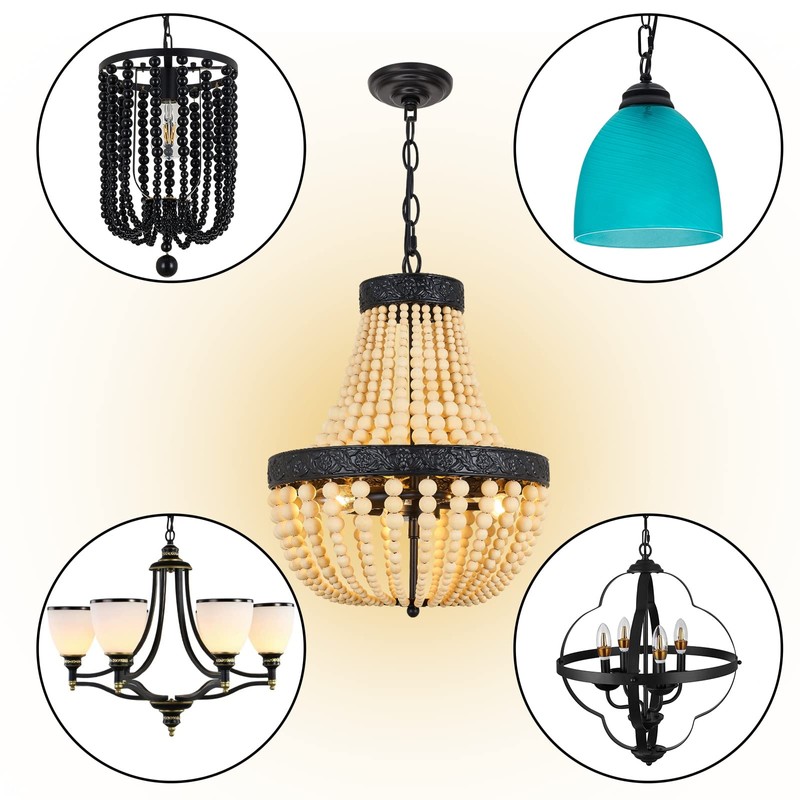 SHENGQINGTOP Heavy Duty Light Fixture Canopy Kit 5.3 Inches Diameter