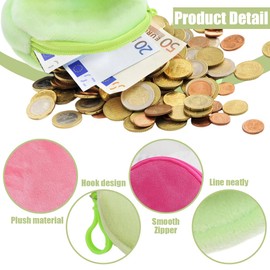 Kleiner Geldbeutel Damen, 2 Stück Mini Geldbörse, Kleingeldbörse mit Reißverschluss, Tragbare Mini Portemonnaie, Kosmetiktasche