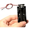 LAMPVPATH 3 Pcs 2 x 1.5V (3V) AA Battery Holder
