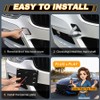 Drill Free Front Grill Mesh Tow Hook License Plate Relocation
