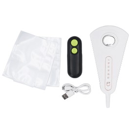 Portable Bag Sealer 2 in 1 Handheld Rechargeable Bag Resealer Machine and Bottle Opener Set with Cutter for Food Storage Black