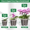 Tetutor 12 Pack Plastic Orchid Pots with Holes, 4, 5,